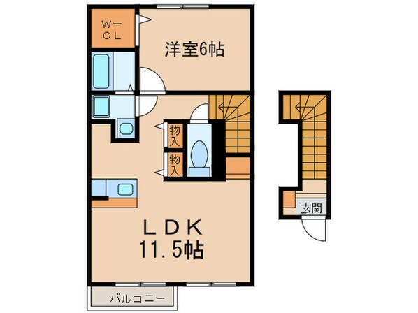 ラフィネ幸の物件間取画像